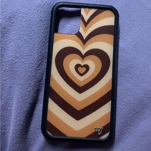 Wildflower coco mocha heart iPhone 11 case
